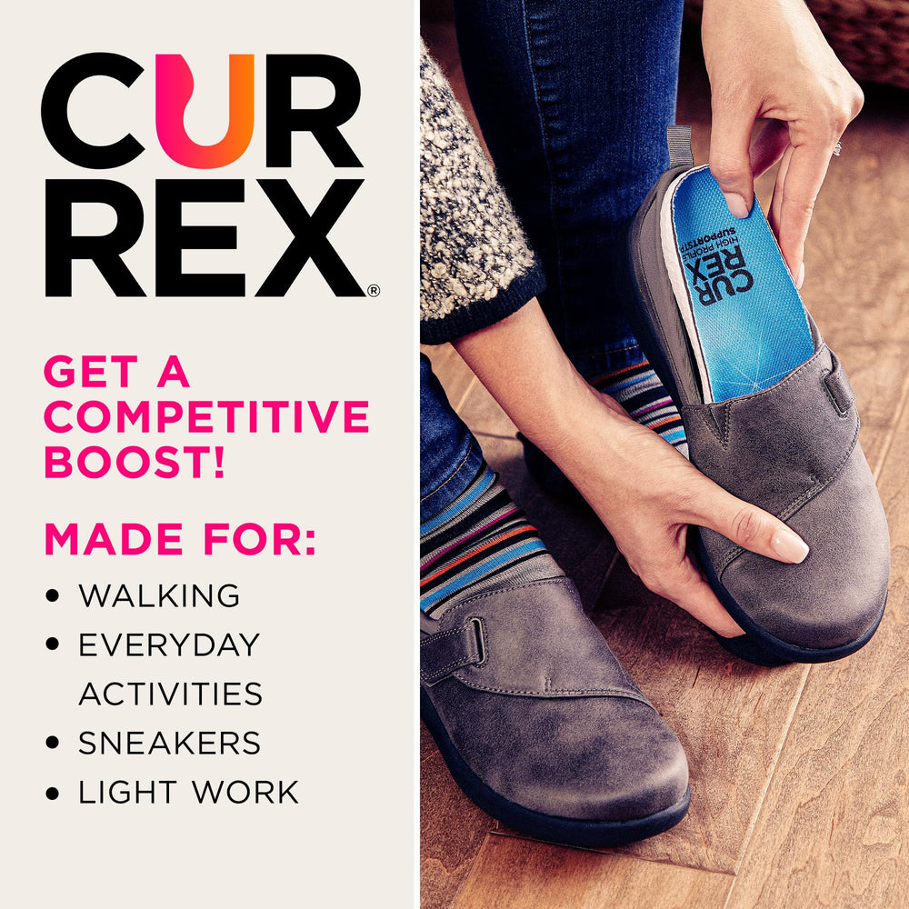 CURREX SupportSTP mesh top enhances breathability for dry feet