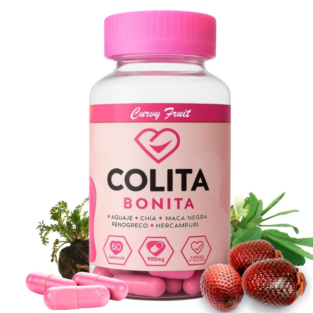 Curvy Fruit Colita Bonita bottle front view highlighting natural boosting potential for curves.