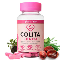 Curvy Fruit Colita Bonita bottle front view highlighting natural boosting potential for curves.