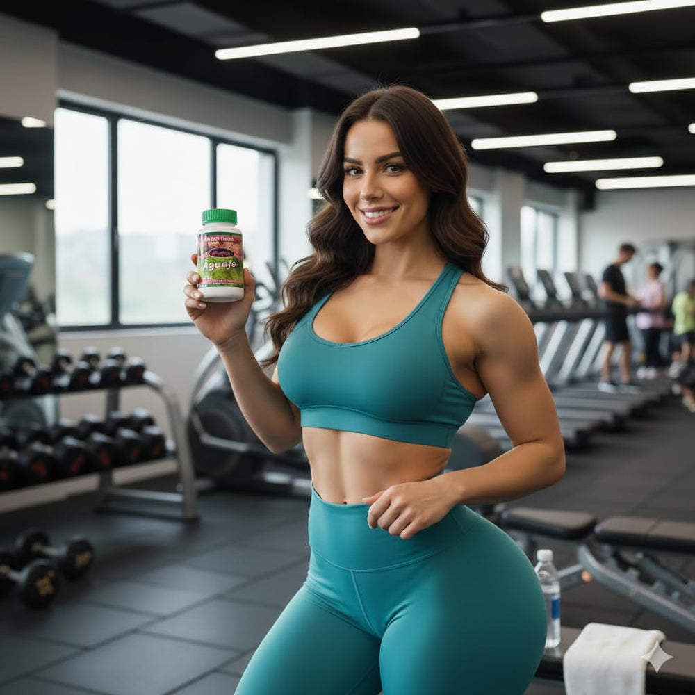 CurvyFruit bottle with glass of water for convenient intake.