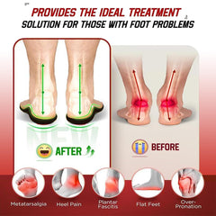 CUTEBEAR deep heel cup keeps foot alignment and balance