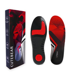 CUTEBEAR high-arch support insoles provide stable footing for daily activity