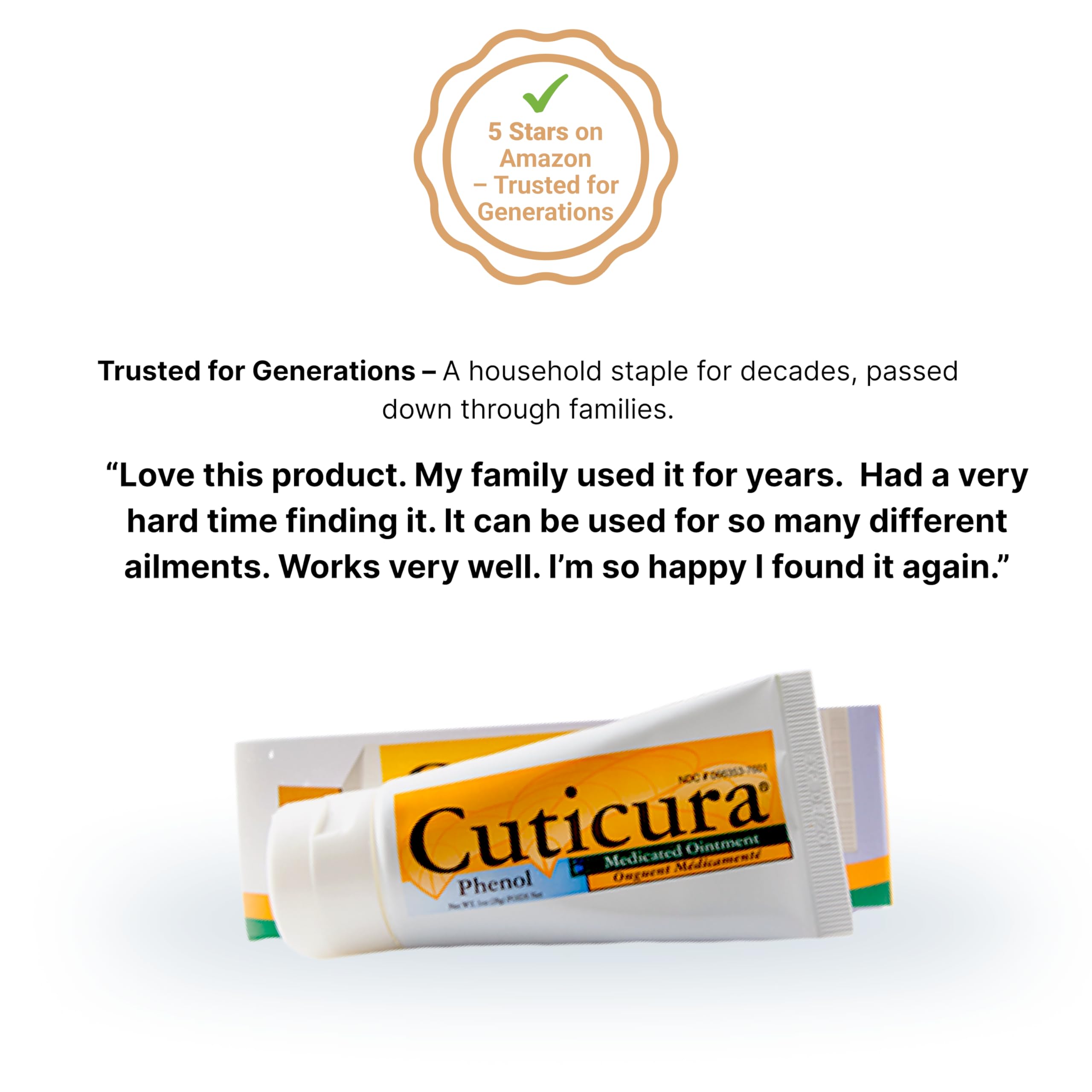 Cuticura Medicated Ointment provides cooling relief on irritated skin.