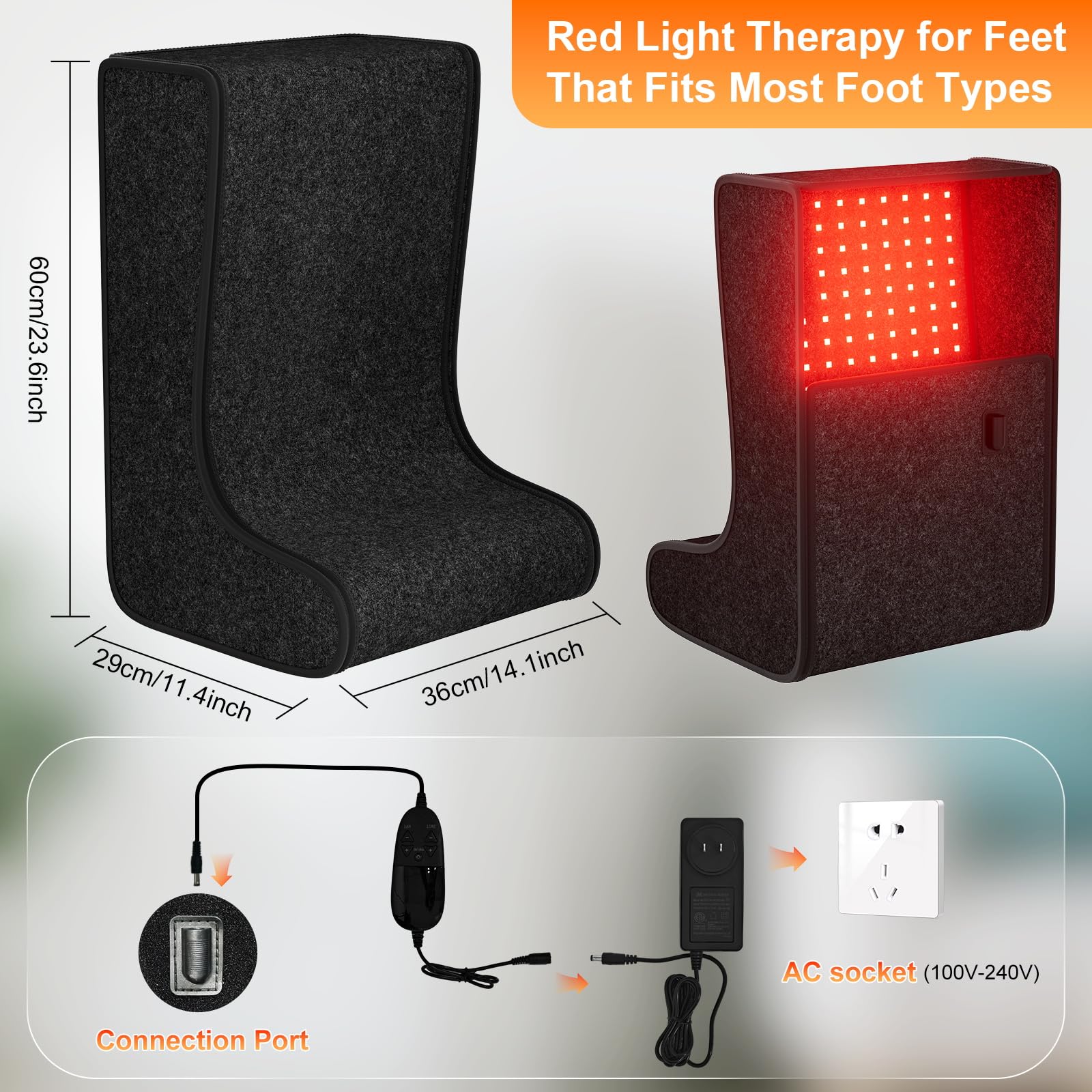 Cutiskrave ergonomic foot-shaped design supports comfortable home therapy.