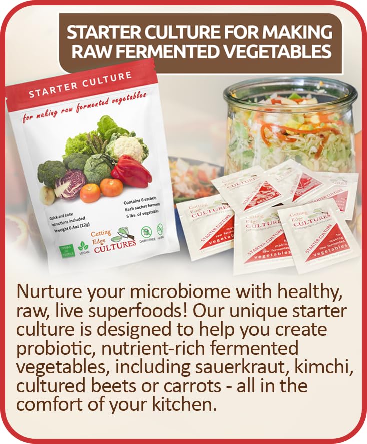 Cutting Edge Cultures cultured-vegetables-fermentation setup showing optimized lacto-fermentation.