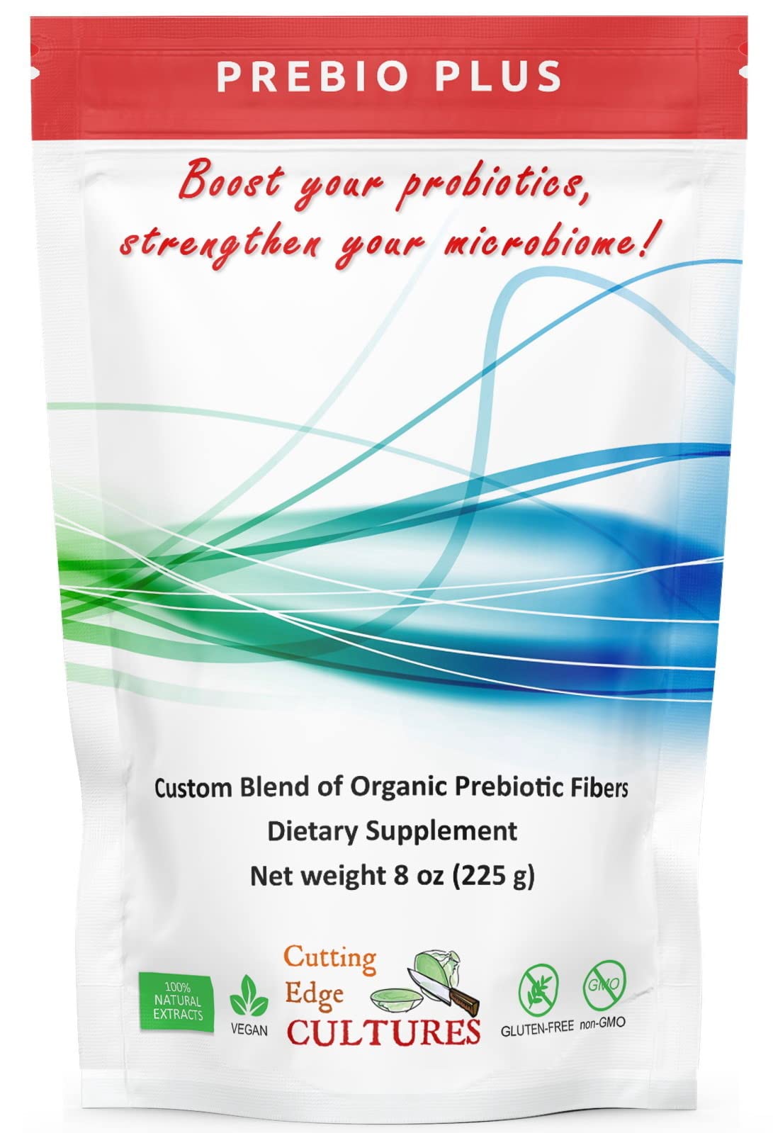 Cutting Edge Cultures Prebio Plus scoop for precise, easy dosing in foods and drinks.