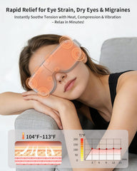 CUZRICH Eye Massager with six vibration modes for personalized comfort