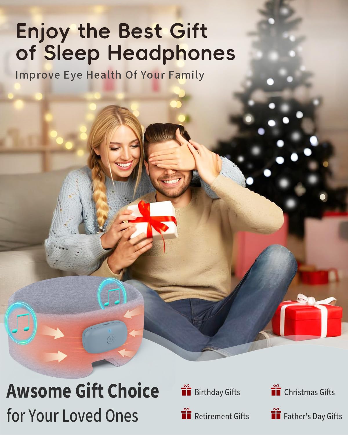 CUZRICH heated sleep mask memory-function view showing auto-resume feature for quick setup.