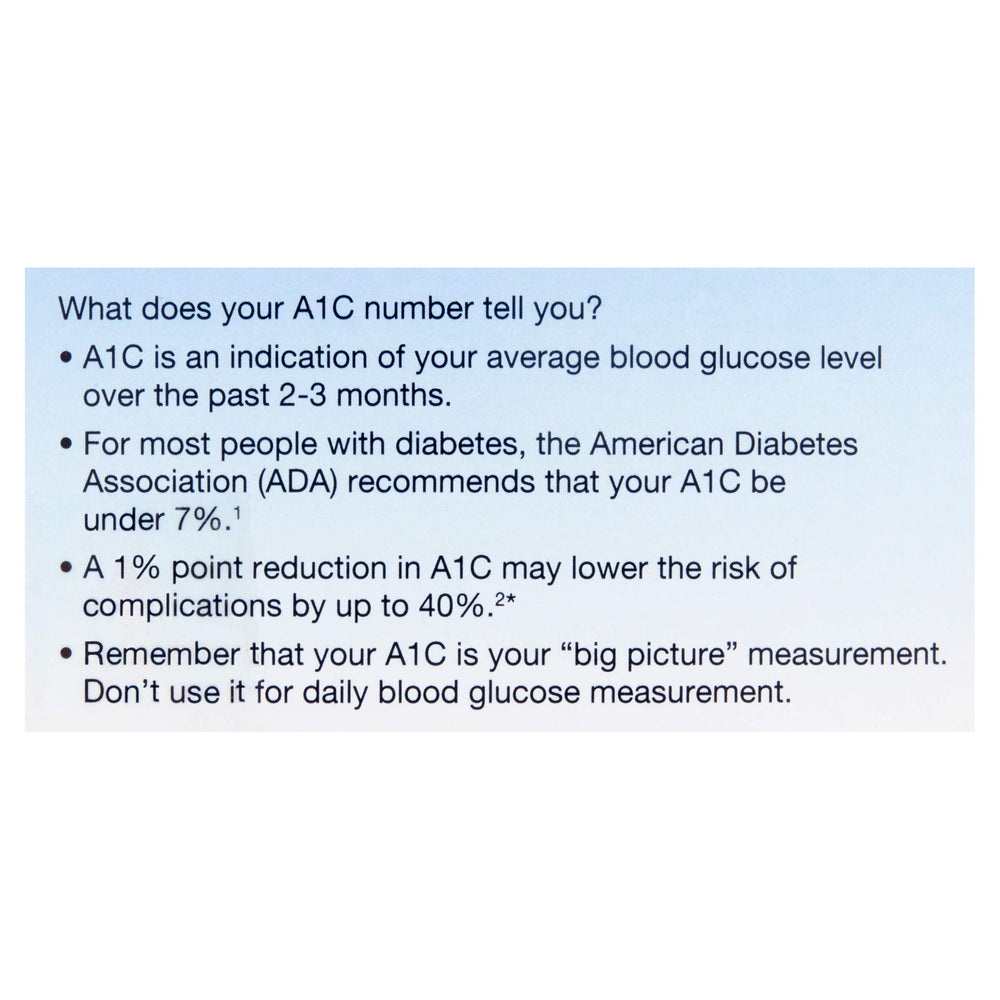 CVS Health A1C at-home test kit guide with clear instructions for use.