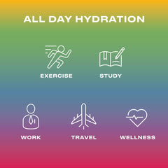 CWENCH Hydration bottle-mix action showing convenient daily hydration at home or gym.