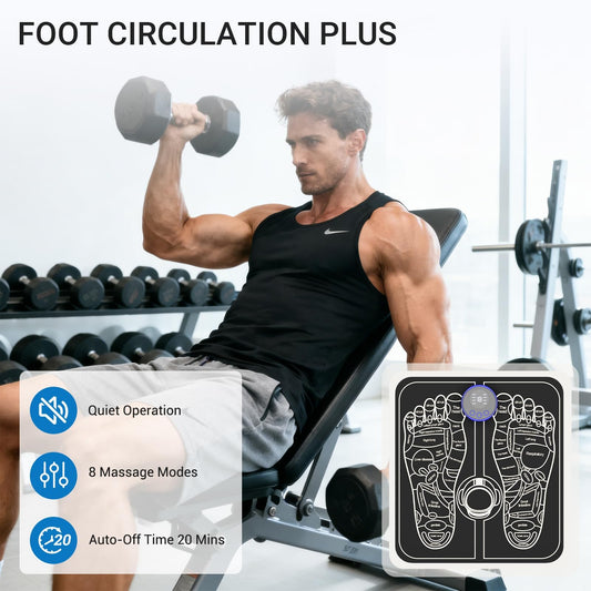 CWTUL Health Expert Electronic Stimulator LCD display shows mode and timer for easy operation.