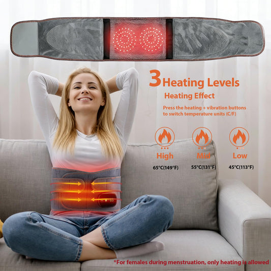 Cyanslen cordless back massager battery enables portable heat on the go