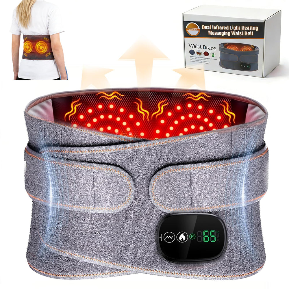 Cyanslen lower back massager heat wrap delivers deep warmth for sore muscles