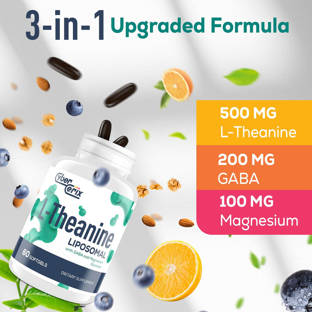 CyberCerix liposomal delivery graphic suggesting enhanced absorption for daily wellness.