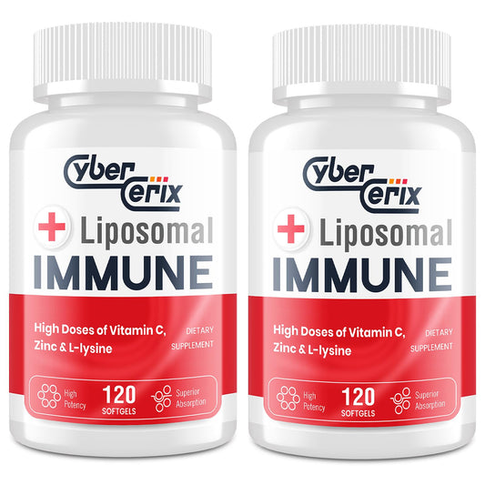 CyberCerix liposomal immune support bottle for daily wellness