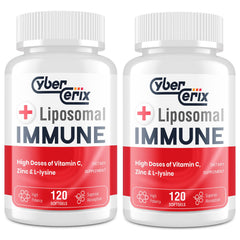 CyberCerix liposomal immune support bottle for daily wellness