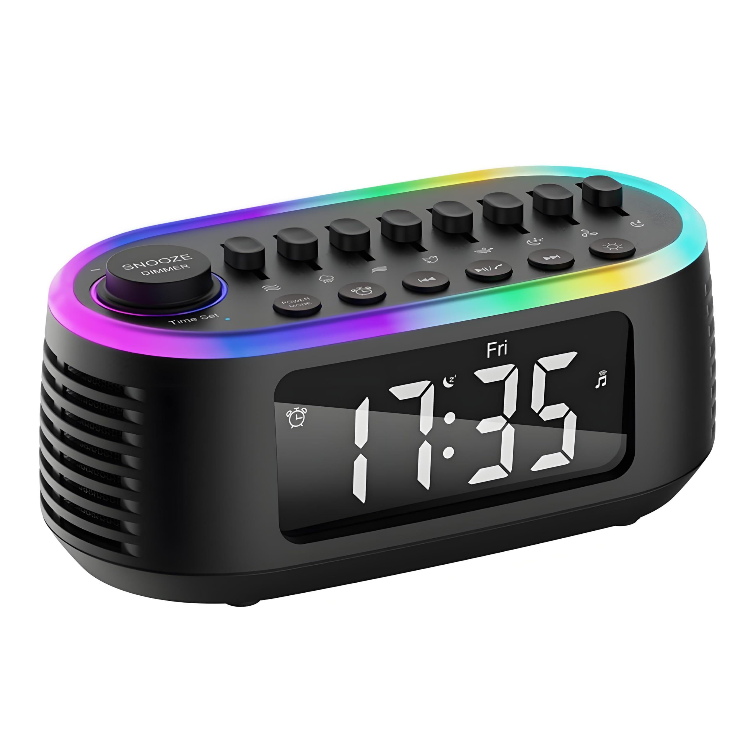 CYBORIS white noise machine front view for bedroom setup and space efficiency