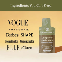 CYMBIOTIKA Chocolate fudge flavor pouch ready to mix with beverages