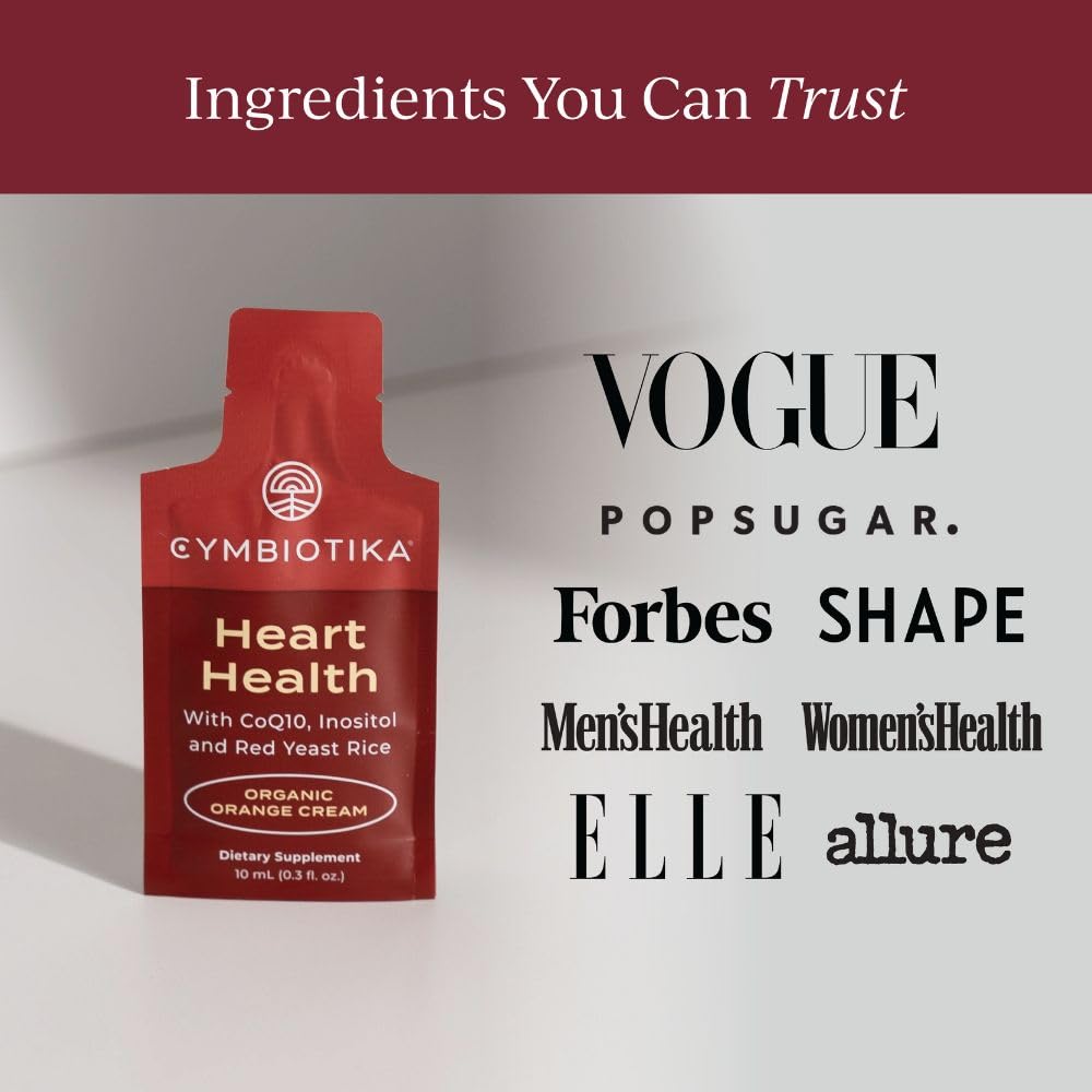 CYMBIOTIKA Daily pouch being squeezed into a drink for easy use.