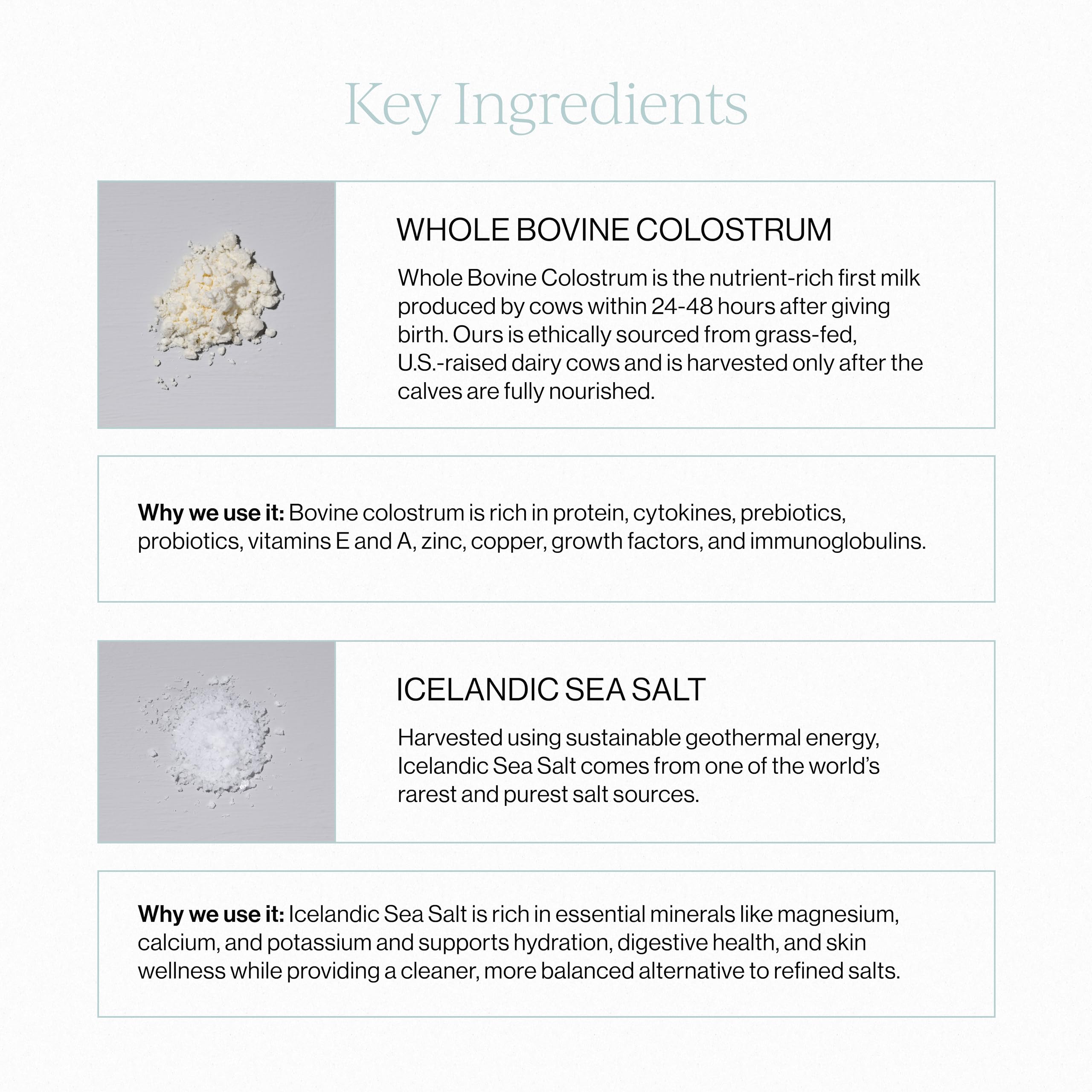 CYMBIOTIKA liquid colostrum packets closeup highlights convenient servings for on-the-go