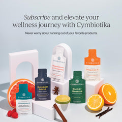CYMBIOTIKA sealed-packet closeup highlights freshness and storage convenience
