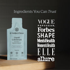 CYMBIOTIKA Liquid Colostrum keto and vegan friendly formula.