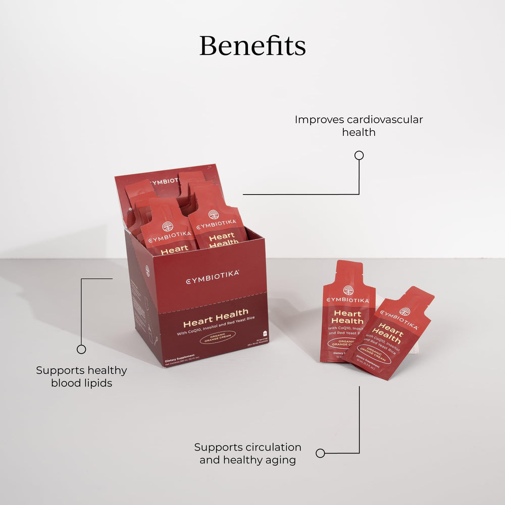 CYMBIOTIKA Red Yeast Rice ingredient label highlighting circulation-related benefits.