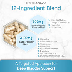 CystoMend capsules in hand ready for daily bladder support.