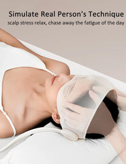 CYTJ head massager with six airbags illustrating kneading and pressure technique
