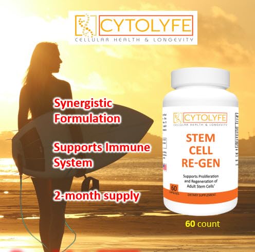 CYTOLYFE Stem Cell Regen capsules support regenerative health.