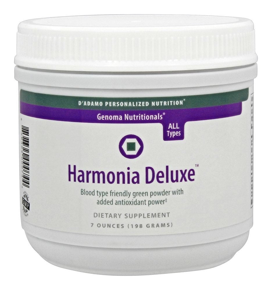 D'Adamo Harmonia Deluxe bottle close-up for daily vitality support.