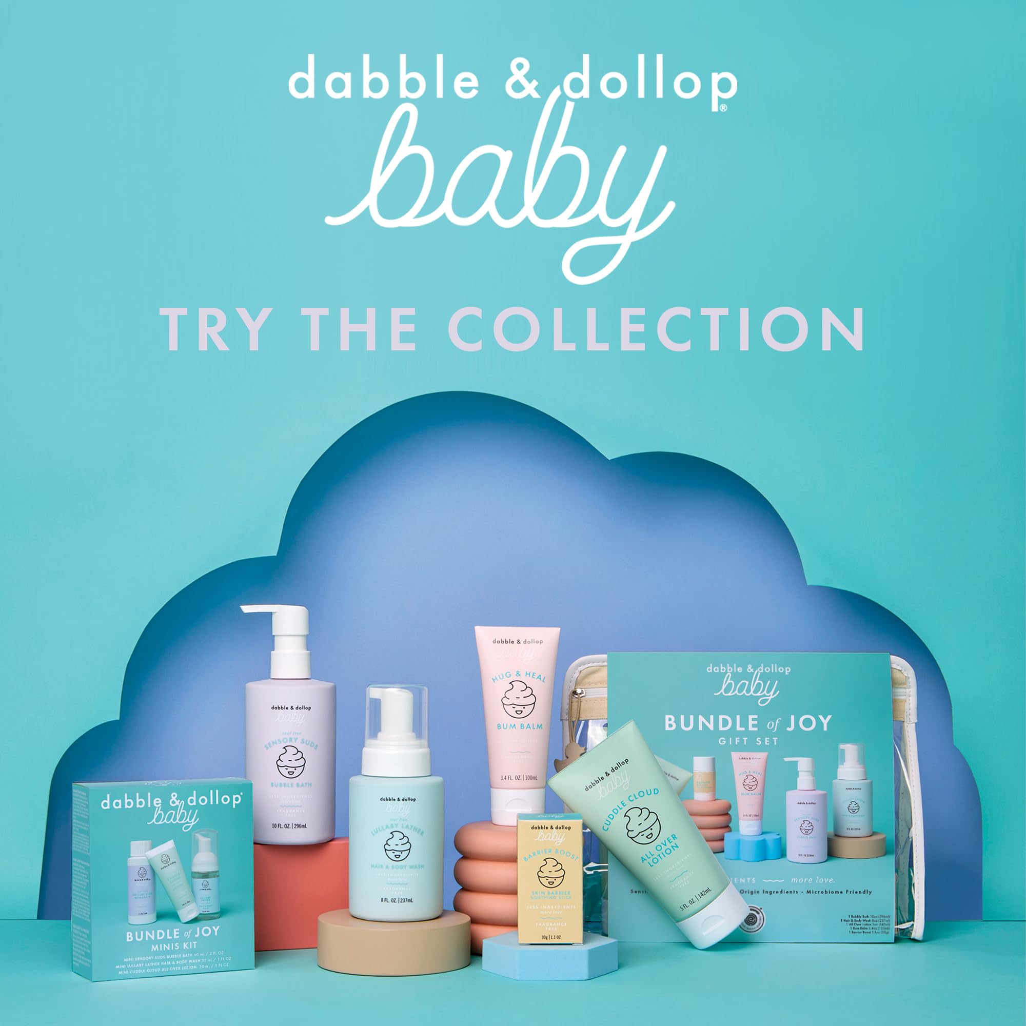 Dabble & Dollop Lullaby Lather vegan and cruelty-free baby cleanser.