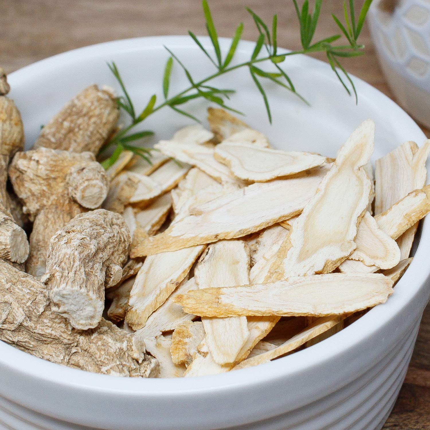 Immunity-supporting ginseng slices you can add to soups, teas, or smoothies