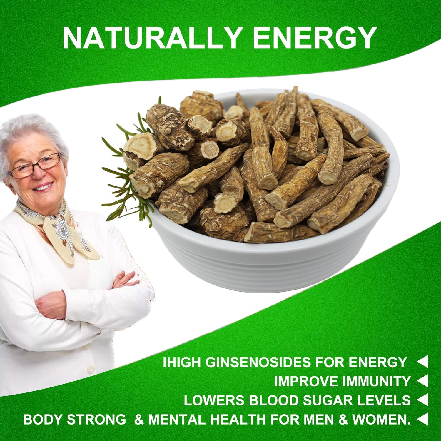 DABC OAK LAND ginseng slices in soup for warmth and flavor