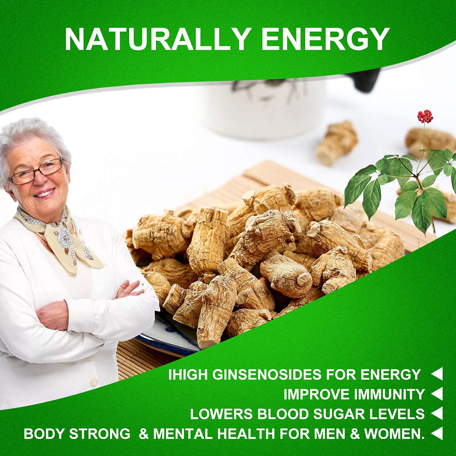 DABC OAK LAND gluten-free ginseng slices for daily use.