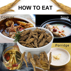 DABC OAK LAND Wisconsin American ginseng slices mixed into a soup.