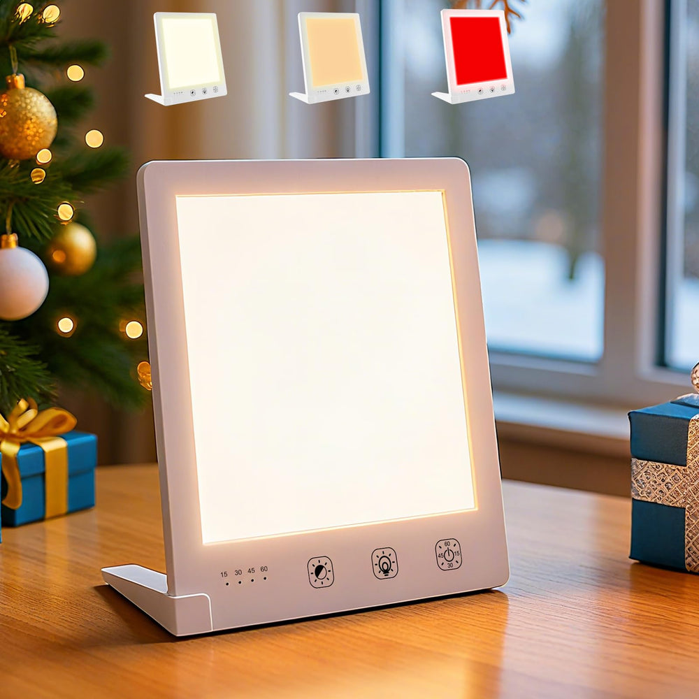 DABLEIBEN Sun Light Therapy Lamp front view delivering 10,000 Lux white light for mood and energy