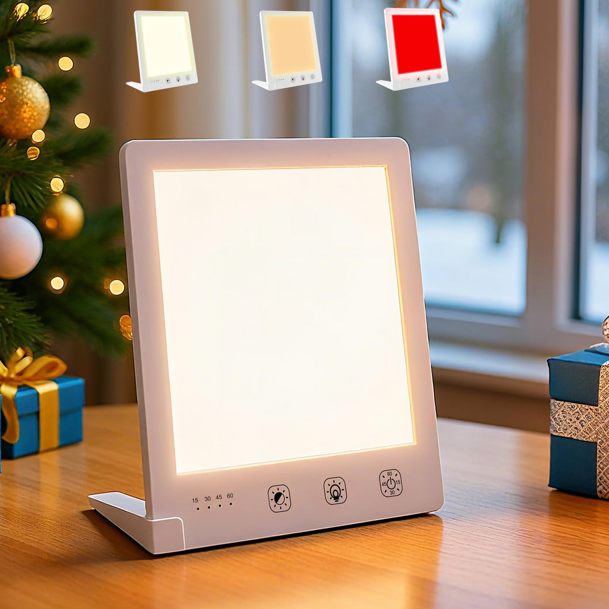 DABLEIBEN Sun Light Therapy Lamp front view delivering 10,000 Lux white light for mood and energy