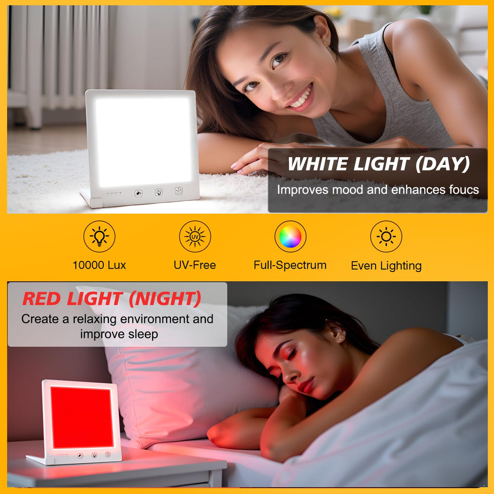 DABLEIBEN red light mode on lamp for evening relaxation and skincare sessions