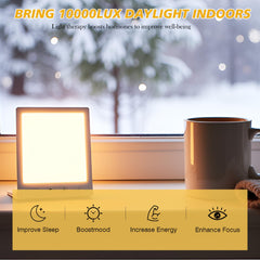 DABLEIBEN Sun Lamp top view highlighting compact form for bedside use