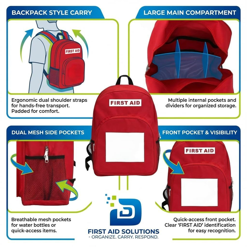 DABOS five-pack provides multiple organized medical bags for home.