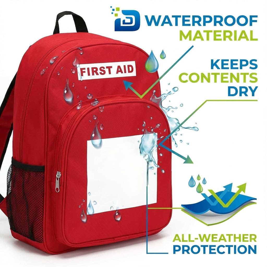 DABOS waterproof fabric protects supplies during camping adventures.