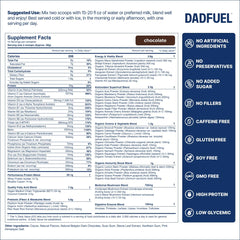 DADFUEL shake in glass showing smooth texture for easy sipping