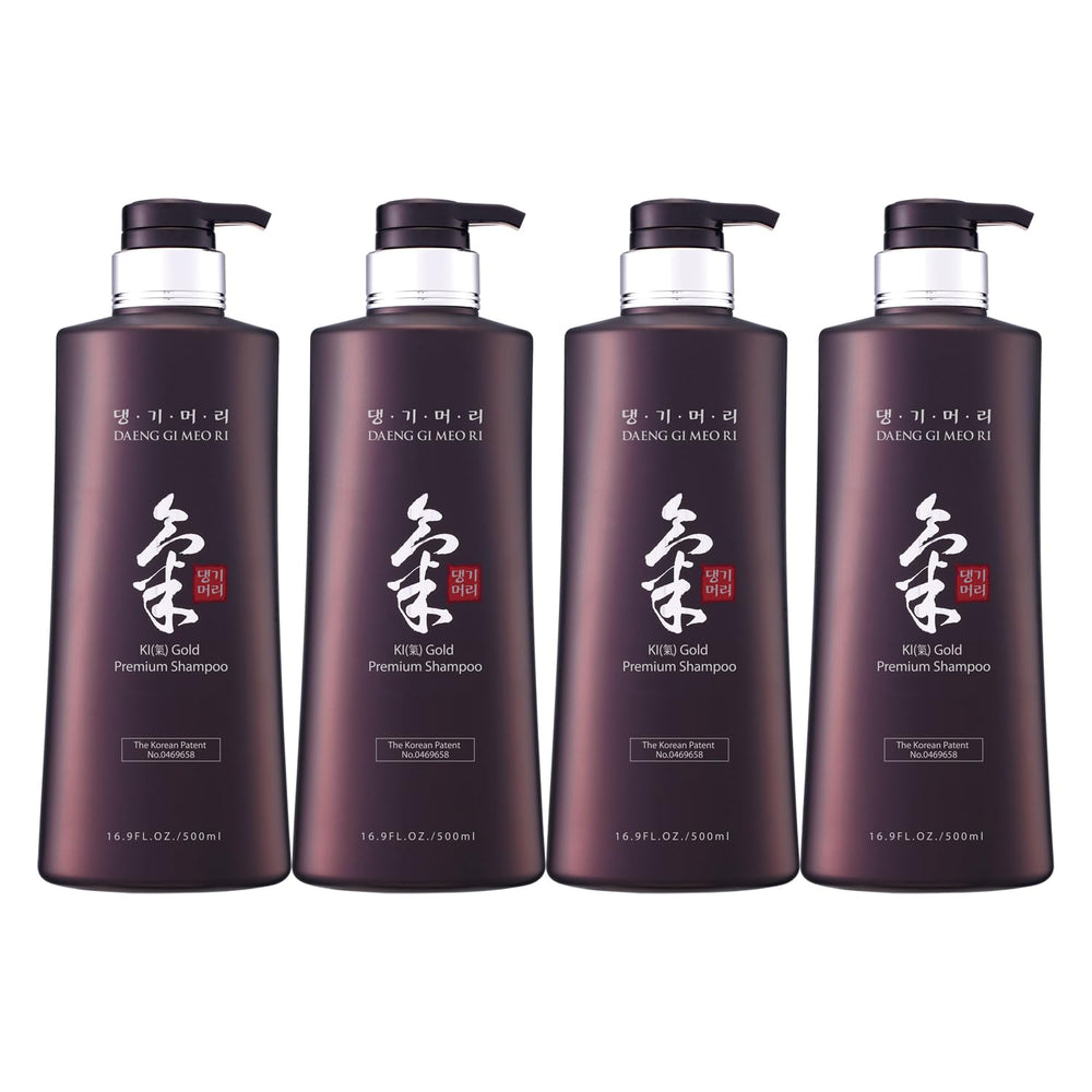 Daeng Gi Meo Ri Ki Gold Premium Shampoo bottle showcasing moisture-rich formula for dry hair