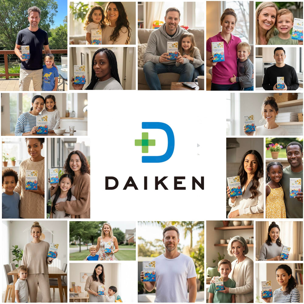 DAIKEN individually wrapped gummies emphasizing hygiene and convenience.