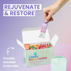 Daily Electrolytes citrus orange packet for citrusy hydration.