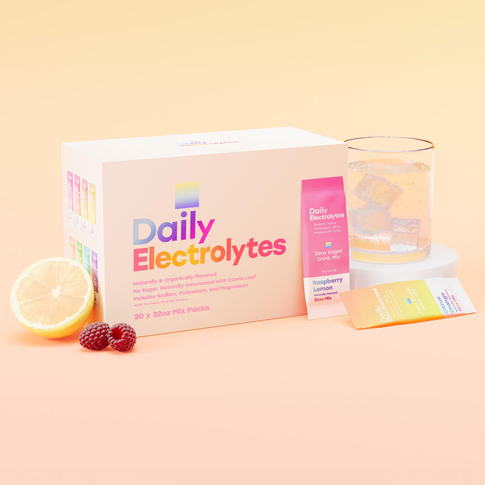 Daily Electrolytes travel workout use image illustrating quick hydration anywhere.