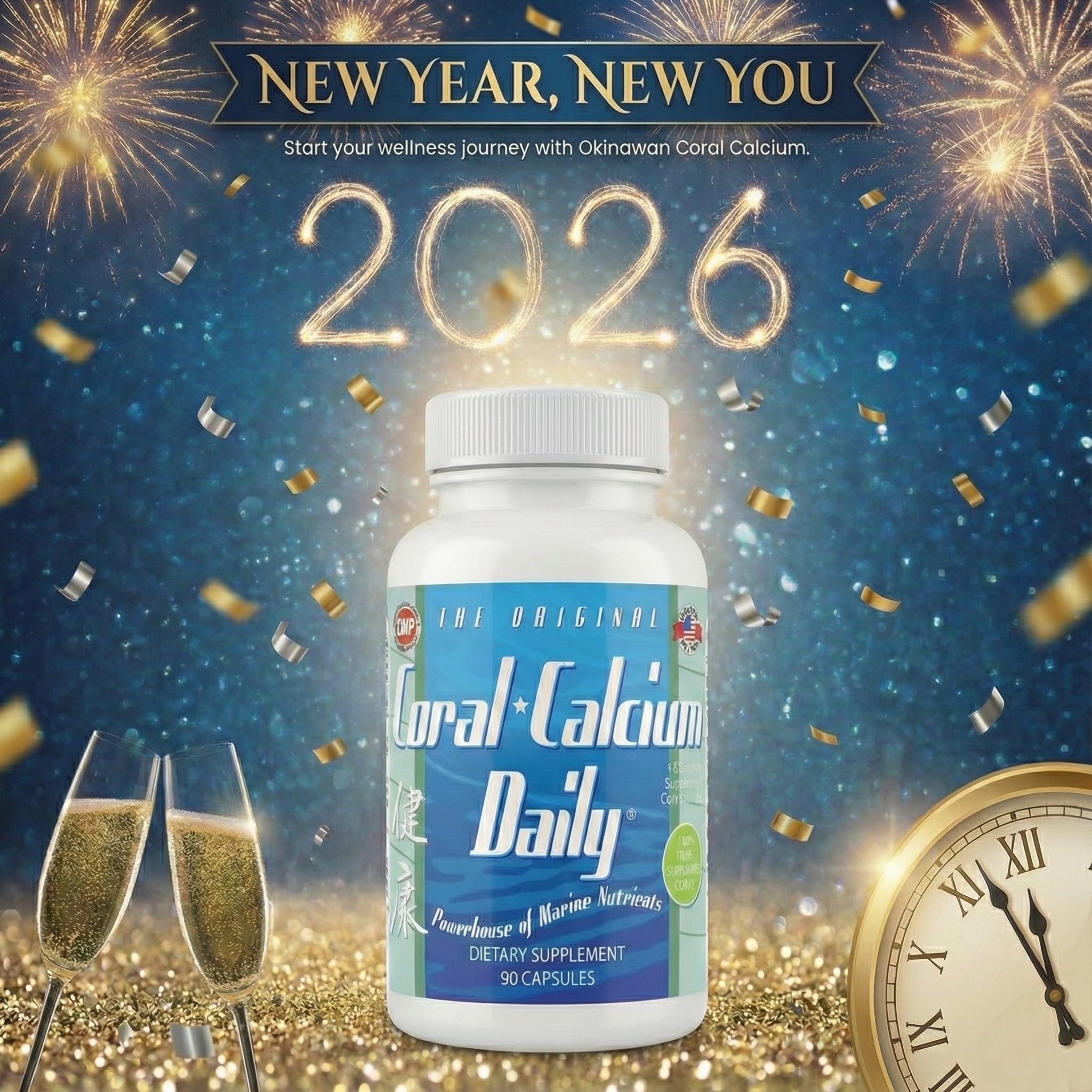 Daily Health bottle with capsules ready for daily use in routine.