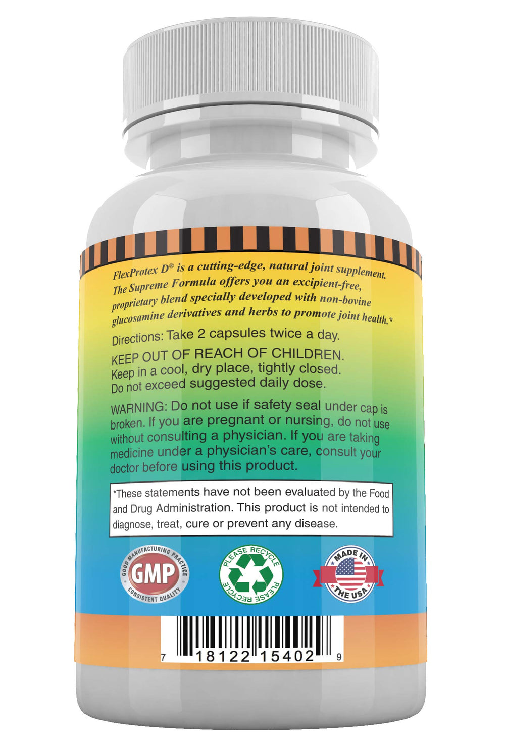 Daily Health FlexProtex D in morning routine with water.