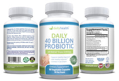 Daily Health Probiotic Lactobacillus paracasei energy boost close-up